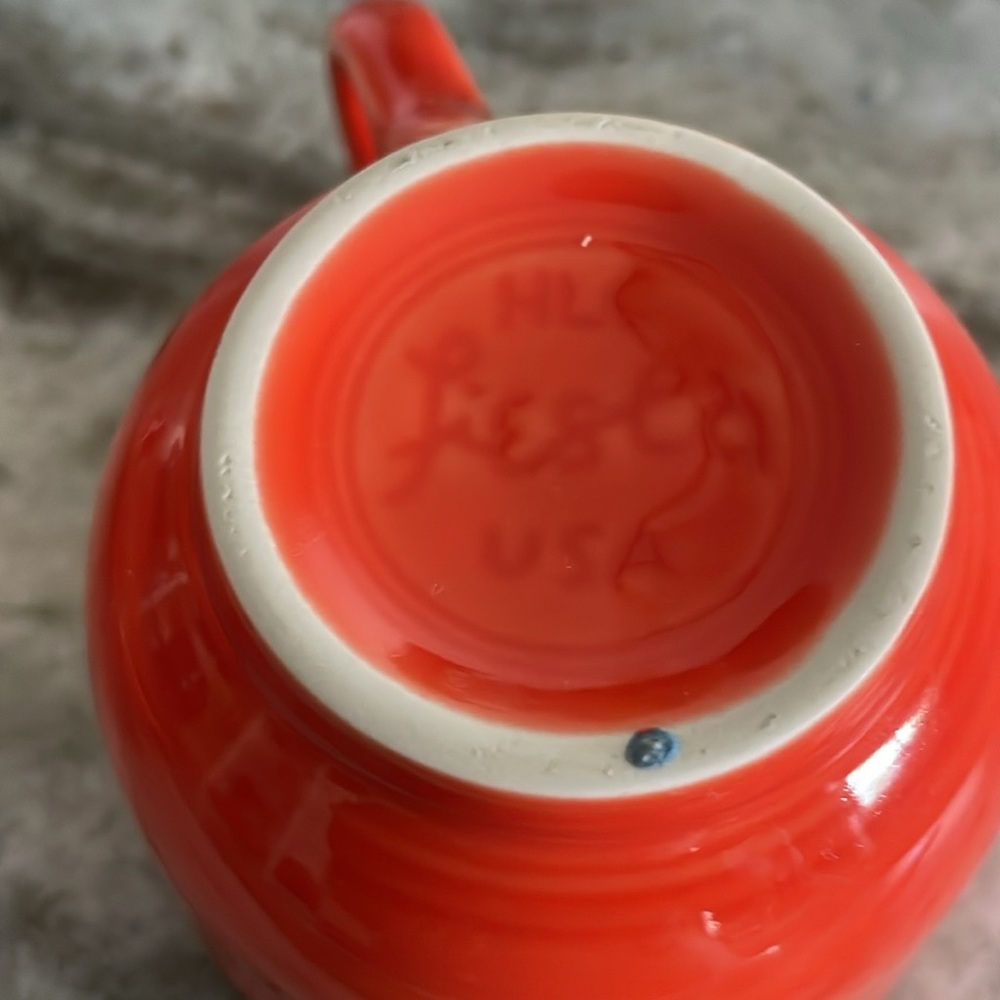 Fiesta Poppy Color Cup and Saucer set - Picture 3 of 4